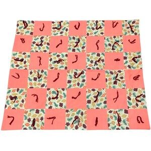 Handmade Fall Patchwork Quilt Hand Tied Fall Leaves Mini Lap Baby Accent Quilt